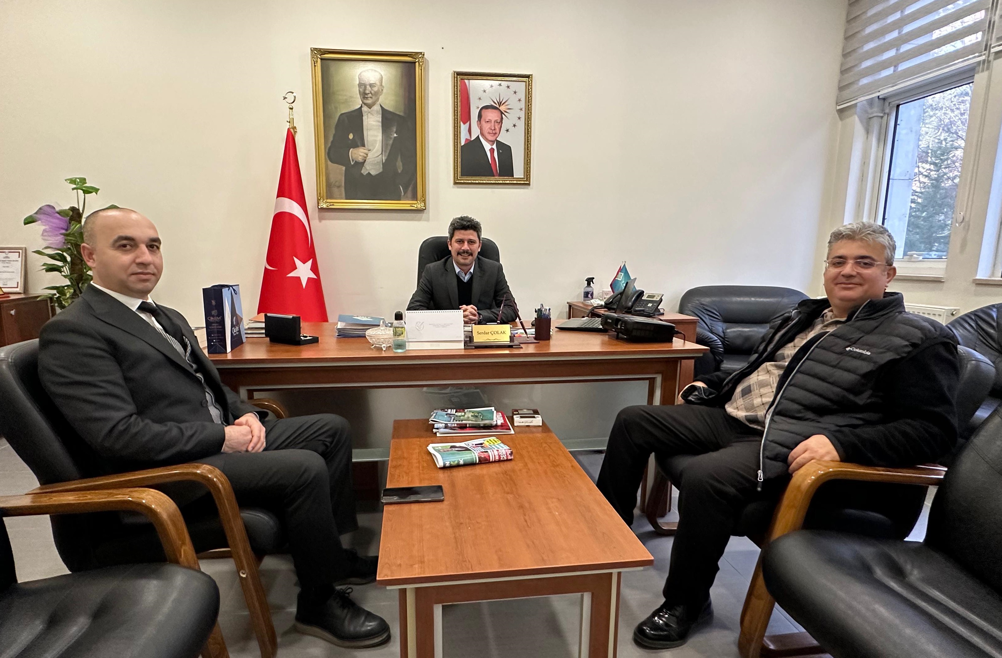 Amasya Üniversitesi Mühendislik Fakültesi Dekanı ve Yüksekokul Sekreteri, Birliğimizi Ziyaret Etti